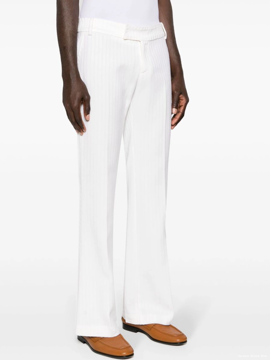 Cheap flared trousers virgin Versace wool Women 0419